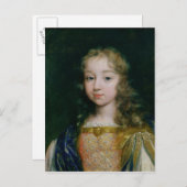 Portrait von Louis XIV als Kind Postkarte (Vorne/Hinten)