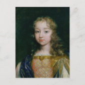 Portrait von Louis XIV als Kind Postkarte (Vorderseite)