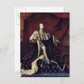 Portrait von Louis XIV. im Alter von 10, 1648 Postkarte (Vorne/Hinten)