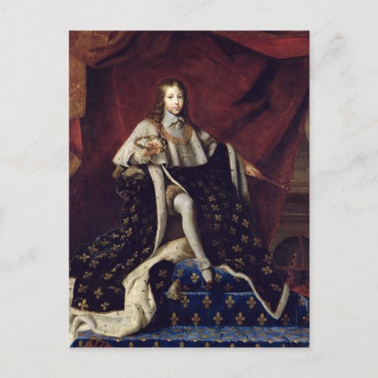 Portrait von Louis XIV. im Alter von 10, 1648 Postkarte (Vorderseite)