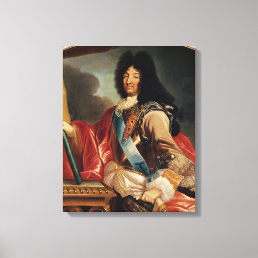 Portrait von Louis XIV Leinwanddruck (Vorderseite)