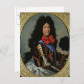 Portrait von Louis XIV Postkarte (Vorne/Hinten)