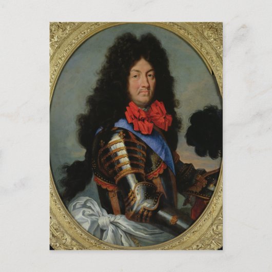 Portrait von Louis XIV Postkarte (Vorderseite)