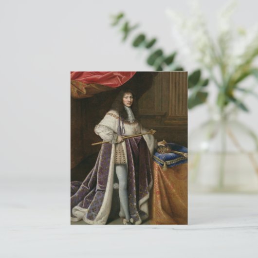 Portrait von Louis XIV Postkarte (Stehend Vorderseite)