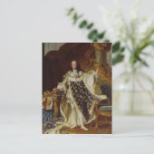 Portrait von Louis XV in seinen Koronationsrobuste Postkarte (Stehend Vorderseite)