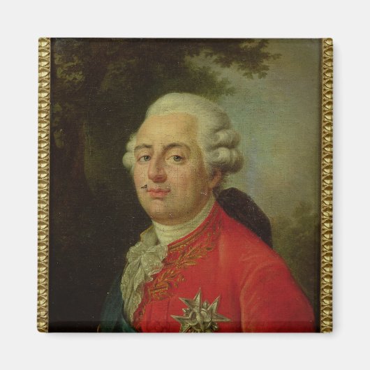 Portrait von Louis XVI King of France Magnet (Vorne)