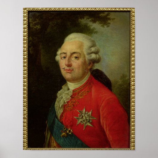 Portrait von Louis XVI King of France Poster (Vorne)