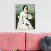 Portrait von Louise Claire Sennegon Leinwanddruck (Insitu (Wohnzimmer))