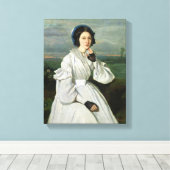 Portrait von Louise Claire Sennegon Leinwanddruck (Insitu (Holzboden))