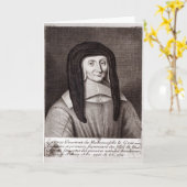 Portrait von Louise de Marillac Karte (Gelbe Blume)