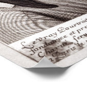 Portrait von Louise de Marillac Poster (Ecke)