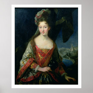 Portrait von Louise-Hippolyte (1687-1731), Prinzes Poster
