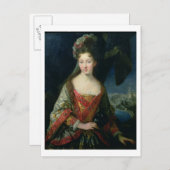 Portrait von Louise-Hippolyte (1687-1731), Prinzes Postkarte (Vorne/Hinten)