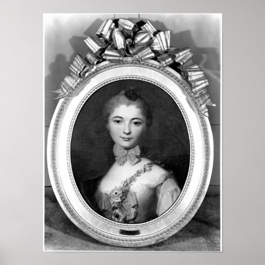 Portrait von Louise Honorine Crozat du Chatel Poster (Vorne)