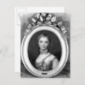 Portrait von Louise Honorine Crozat du Chatel Postkarte (Vorne/Hinten)
