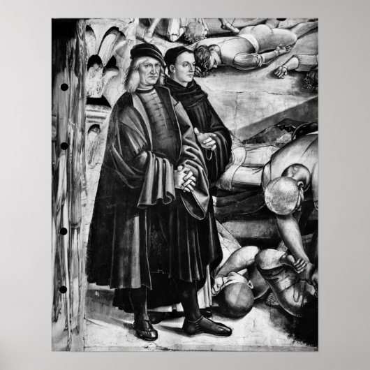 Portrait von Luca Signorelli und Fra Angelico Poster (Vorne)