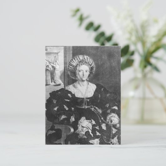 Portrait von Lucrezia Borgia Postkarte (Stehend Vorderseite)