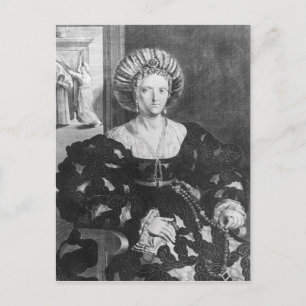 Portrait von Lucrezia Borgia Postkarte