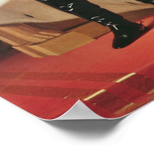 Portrait von Ludwig II von Bayern in Uniform Poster (Ecke)