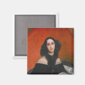 Portrait von M.A. Bek, 1840 Magnet (Vorderseite/Rückseite)