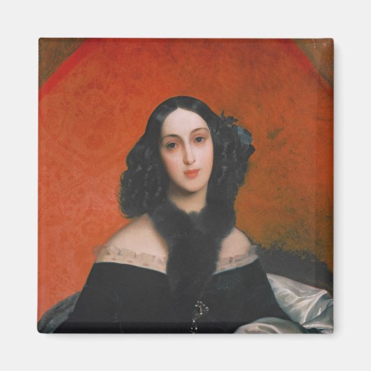 Portrait von M.A. Bek, 1840 Magnet (Vorne)
