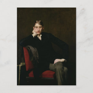 Portrait von M. Fitzgerald, 1889 Postkarte