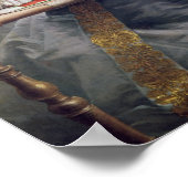 Portrait von Madame Antoine Crozat, 1741 Poster (Ecke)