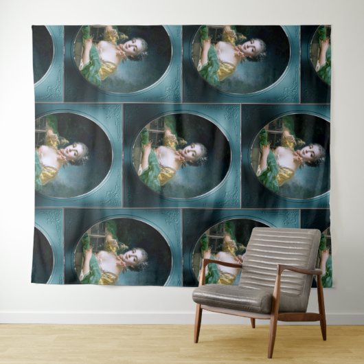 Portrait von Madame Badouin von François Boucher Wandteppich (Beispiel (Horizontal))