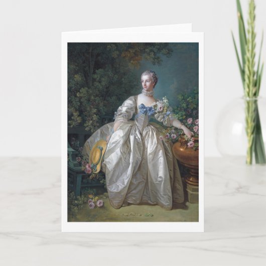 Portrait von Madame Bergeret, Boucher Karte (Vorderseite)