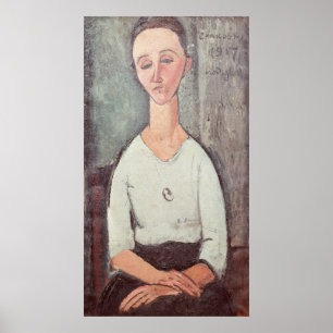 Portrait von Madame Chakowska, 1917 Poster