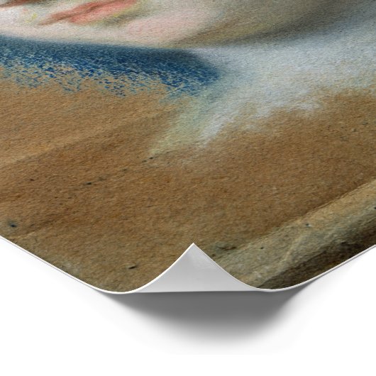 Portrait von Madame de Pompadour 1752 Poster (Ecke)