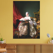 Portrait von Madame de Pompadour Leinwanddruck (Insitu (Wohnzimmer))
