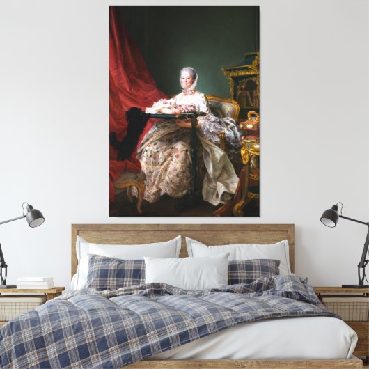 Portrait von Madame de Pompadour Leinwanddruck (Insitu (Schlafzimmer))