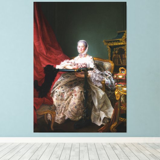 Portrait von Madame de Pompadour Leinwanddruck (Insitu (Holzboden))