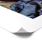 Portrait von Madame de Pompadour Poster (Ecke)