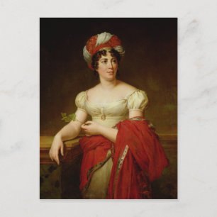 Portrait von Madame de Stael Postkarte