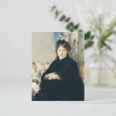 Portrait von Madame Edma Pontillon 1871 Postkarte (Stehend Vorderseite)