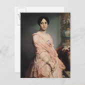 Portrait von Madame F, 1850-51 Postkarte (Vorne/Hinten)
