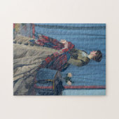 Portrait von Madame Gaudibert Monet Kunstferien Puzzle (Horizontal)