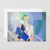 Portrait von Madame Heim von Robert Delaunay Postkarte (Vorne/Hinten)
