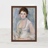 Portrait von Madame Henriot von Pierre-Auguste Karte (Vorderseite)