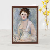 Portrait von Madame Henriot von Pierre-Auguste Karte (Gelbe Blume)
