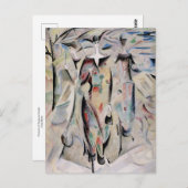 Portrait von Madame Hodler Alice Bailly Postkarte (Vorne/Hinten)