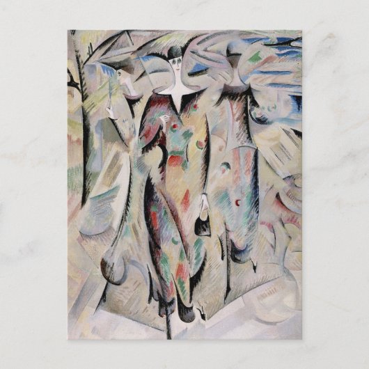 Portrait von Madame Hodler Alice Bailly Postkarte (Vorderseite)