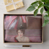 Portrait von Madame Juillard in Rot von Boldini Seidenpapier (Geschenk)