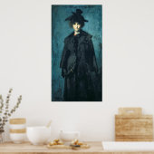 Portrait von Madame Laura Leroux Poster (Küche)