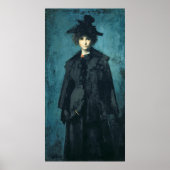 Portrait von Madame Laura Leroux Poster (Vorne)