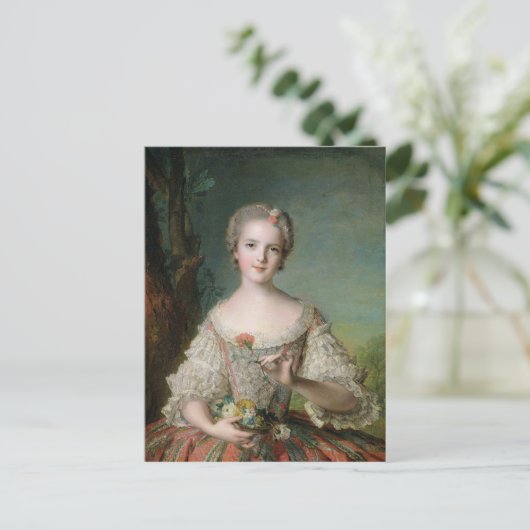 Portrait von Madame Louise de France Postkarte (Stehend Vorderseite)