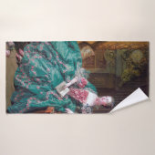 Portrait von Madame Pompadour, Boucher Badehandtuch (Badehandtuch)