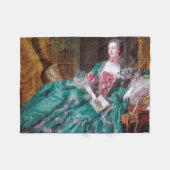 Portrait von Madame Pompadour, Boucher Fleecedecke (Vorderseite (Horizontal))